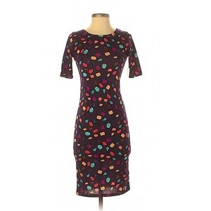 Lularoe Fun Multicolor “Julia” Print Midi Dress